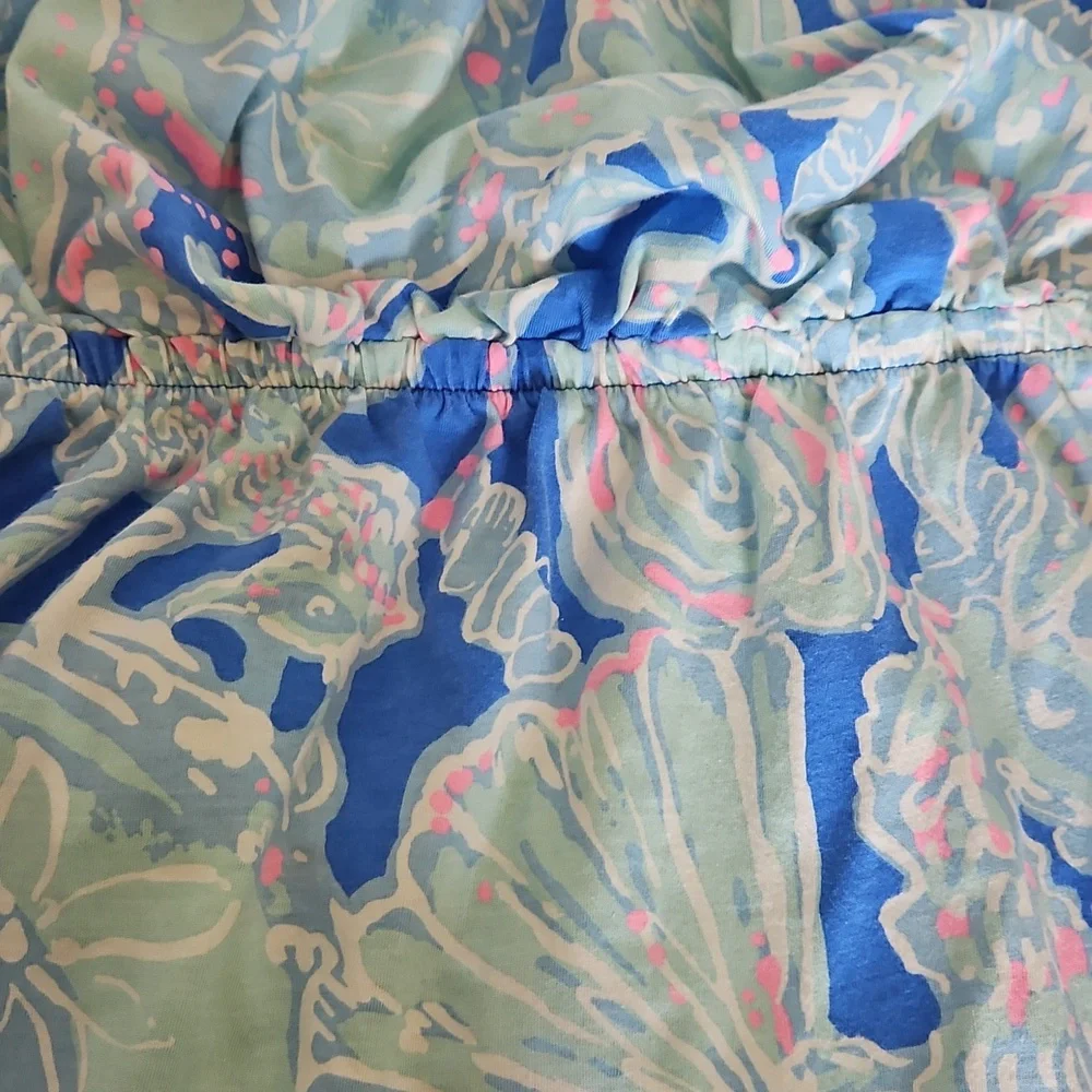 Lilly Pulitzer Windsor Strapless Dress Size S Bay Blue Into The Deep - Picture 4 of 8